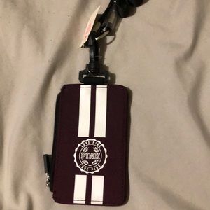Purple ID holder